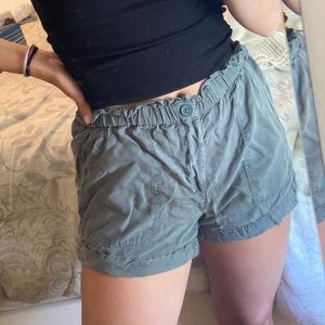 Aerie Green Paper Bag short